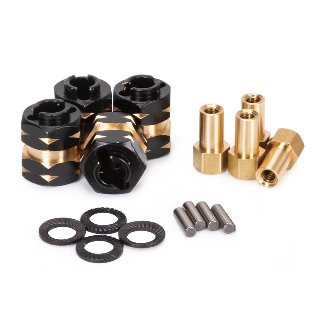 Brass Extended Wheel Hub Spacer Adapter Axle Counter Weight for Axial