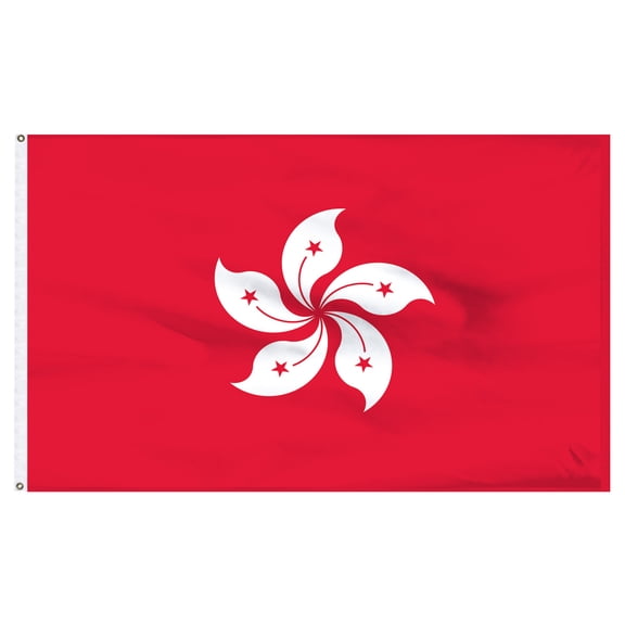 Hong Kong 4ft x 6ft Nylon Flag - Outdoor