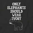 thumbnail image 2 of Only Elephants T-Shirt | Cute Vegetarian Black Tee Gift, 2 of 5