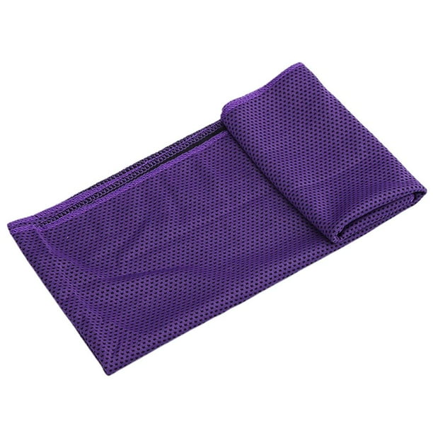 Toalla de enfriamiento Toallas de deportivas, tamaño grande 30 cm *90 cm para ejercicio Pilates Viajes Camping Enfriamiento Bandana para el Púrpura Soledad Enfriamiento instantáneo mantente fresco