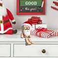 thumbnail image 6 of 1Pc Shaking Feet Wooden Doll, Handcrafted Shaking Wooden Man Figurine with Spring Legs and Santa Hat, Charming Little Wooden Man Figure for Car Dashboard Decorations, Christmas Decor, 2.36", 6 of 7