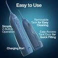 thumbnail image 6 of AquaSonic Icon Electric Water Flosser - 150ml Tank, Cordless Rechargeable, Waterproof, Portable Oral Irrigator - Navy, 6 of 8