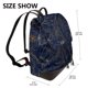thumbnail image 2 of Fotbe Copper-Gold Gloss Outline Flower Mochila Bolso con Estampado para Mujer, Mochila Antirrobo de Nylon Impermeable, Bolsa Ligera de Hombro, 2 of 4