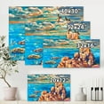 thumbnail image 4 of Designart ' The Blue Ocean By Rocky Cliffs I ' Nautical & Coastal Canvas Wall Art Print, 4 of 4