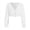 B-White, variant on Women's Oktoberfest Tops V Neck Long Sleeve Cropped Dirndl Slim Fit Blouse for Festival Party Wear B-White