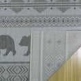 thumbnail image 4 of Paseo 8' x 10' Gray Animal Print Outdoor Rug, 4 of 4