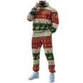 thumbnail image 2 of Christmas Jogging Suits For Men 2 Piece Set Funny Xmas Graphic Loose Fit Hoodie Sweatshirt And Joggers Sweatpants Sets Comfortable Fall Fashion Pullover Suit Sets Winter Clothes Outfits, 2 of 9
