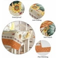 thumbnail image 6 of Fall Pumpkin Sunflower Tablecloth Rectangle Round Table Cloth 60x120 Inch, Orange Indoor or Outdoor Tablecloth, Waterproof Fabric Table Cover for Party Holiday Picnic Kitchen Thanksgiving Decorations, 6 of 6