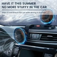 thumbnail image 2 of Electric Car Fan 2 Speed Adjustable Dual Head Car Cooling Fans 360 Rotatable Car Dashboard Fan, 2 of 10