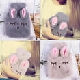 thumbnail image 4 of Hot Water Bottle Explosion Proof Prevent Scald Detachable Rabbit Pattern Plush Cover Hot Water Bag Grey, 4 of 5