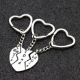 thumbnail image 4 of 3PC Daddy Sisters Key Chain Rings Set Heart Puzzle Key Chain Dad Big Little Sis Keyrings Christmas Birthday Gift, 4 of 6