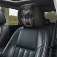 thumbnail image 6 of Ghost Face Headrest Covers Scary for Cars Funny Cartoon Cover Halloween Creative Smiling Car Devil Eye Faces Seat Spooky Polyester Design Stretchable Fabric Horrible Set Big Grinning(2PC, Style-C), 6 of 7
