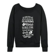 Instant Message - Seasonal Fall Sweatshirts - Women's Lightweight French Terry Pullover