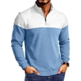 thumbnail image 2 of Hvogkswy Quarter Zip Sweatshirts for Men Long Sleeve Stand Collar Sweatshirt Lightweight Outdoor Hiking Casaul Pullover Sweatshirts, Size S-3XL, 2 of 8