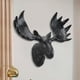 thumbnail image 5 of Escultura de pared de cabeza de alce hecha a mano en resina, decoración de pared hecha a mano, figura de animal 3D para chimenea y dormitorio., 5 of 8