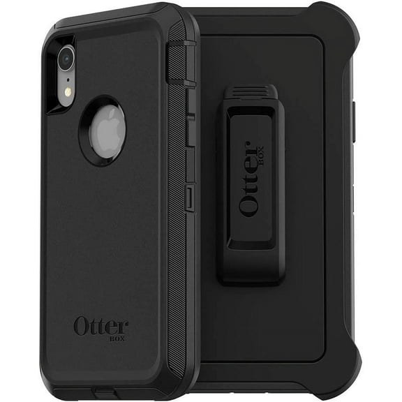OtterBox DEFENDER SERIES SCREENLESS EDITION Case for iPhone Xr - Frustration Free Packaging - BLACK