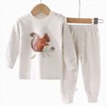 thumbnail image 5 of HFHAPW Kids & Toddler Girl Boys Pajamas 2 Piece Pjs Set Sleepwear Fall Winter Outfit Long sleeve Pjs Outfit, 5 of 5