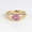 Rose Plated, variant on 2Ct Solitaire Cushion Cut Pink Sapphire Signet Ring, Anniversary Gift For WIfe, September Birthstone Ring, Solitaire Gemstone Ring, Minimalist Ring