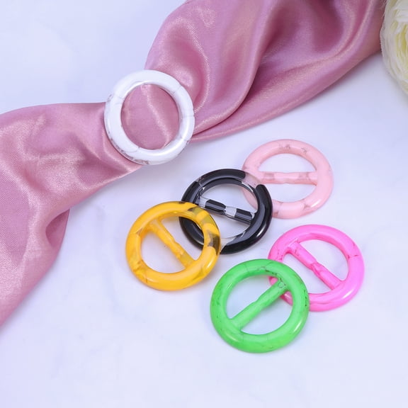 UPGRATOR 6 Pcs Elegant T-shirt Clips Fashion T-shirt Clips Simple Round Design for Clothing Decoration Women