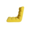 thumbnail image 4 of Yellow Microplush Recliner Chair - Foam Filling, Steel Tube Frame, Armless, 4 of 9