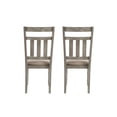 thumbnail image 5 of Linon Turino Set of 2 Slat Back Upholstered Dining Chairs in Weathered Gray Wood, 5 of 12
