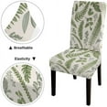thumbnail image 4 of Chair Covers for Dining Room Set of 4 Stretch Kitchen Chair Slipcover Hand Drawn Color Leaves Chair Cover Washable and Removable, 4 of 5
