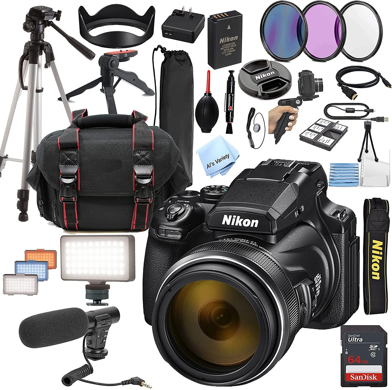 Nikon COOLPIX P1000 16MP 125x Zoom DSLR Digital Camera with Wi-Fi