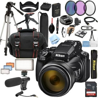 Nikon Zfc Mirrorless Camera with 28mm Lens + Shot-Gun Microphone + LED  Always on Light+ 64GB Extreme Speed Card, Gripod, Case,Filters and More  32pc Video Bundle 