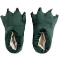 thumbnail image 4 of Naierhg 1 Pair Cotton Slippers Cute Cartoon Super Soft Comfortable Anti-slip Keep Warm Gift Women Men Animal Claw Winter Plush Slippers for Bedroom for Home Green, 4 of 8