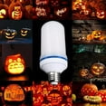thumbnail image 2 of Halloween LED Flame Light Bulb, Upgraded 4 Modes Fire Light Bulbs with Upside Down Effect, E27 Base Flickering Light Bulbs for Halloween, Christmas, Outdoor, Indoor Decor (Yellow,2 Pack), 2 of 8