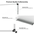 thumbnail image 6 of AGCAN Dry Erase Board 47" x 35" Magnetic Whiteboard Large Marker Board 4'x3' White Board Wall Mount, 6 of 9