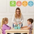 thumbnail image 6 of ECR4Kids 30in x 30in Square Hardwood Table and Two 12in Chairs, Antique White, 3-Piece, 6 of 9