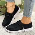 thumbnail image 6 of SCHUHLAND Women's Denim Canvas Shoes, Breathable Lace-Up Sneakers, Round Toe, Low Heel (2.5cm), Non-Slip, Casual Flats, 6 of 16
