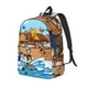 thumbnail image 1 of Fotbe Animals on Noah's Ark Floating Mochila de Lona con Estampado, Mochila Duradera, Mochila Versátil de Alta Calidad, Mochila Compacta Vintage-Medium, 1 of 5