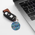 thumbnail image 6 of Naloa Hawaiian Style Print Round Keychain Keychain Key Ring, Key Tag, Key Chain Bulk for Gift Accessories (Round), 6 of 7