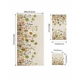 thumbnail image 4 of Sage Green Yellow Spring Floral Towel Set of 3,Soft Microfiber Bath Towels,Hand Towel,Washcloths,Watercolor Botanical Summer Flowers Quick-Dry Absorbent Towels for Bathroom Kitchen Hotel Beach Gym, 4 of 7