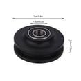 thumbnail image 1 of 2PCS Heavy Duty Barn Door Sliding Gate Roller Hardware Plastic Metal, Stable Quality,  Operation for Space Saving, 1 of 8