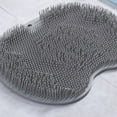 thumbnail image 5 of Mat Foot Massager Scrubber Mat TPR Foldable Hook Foot Scrubber Cleaner Brush With Suction Cup, 5 of 5
