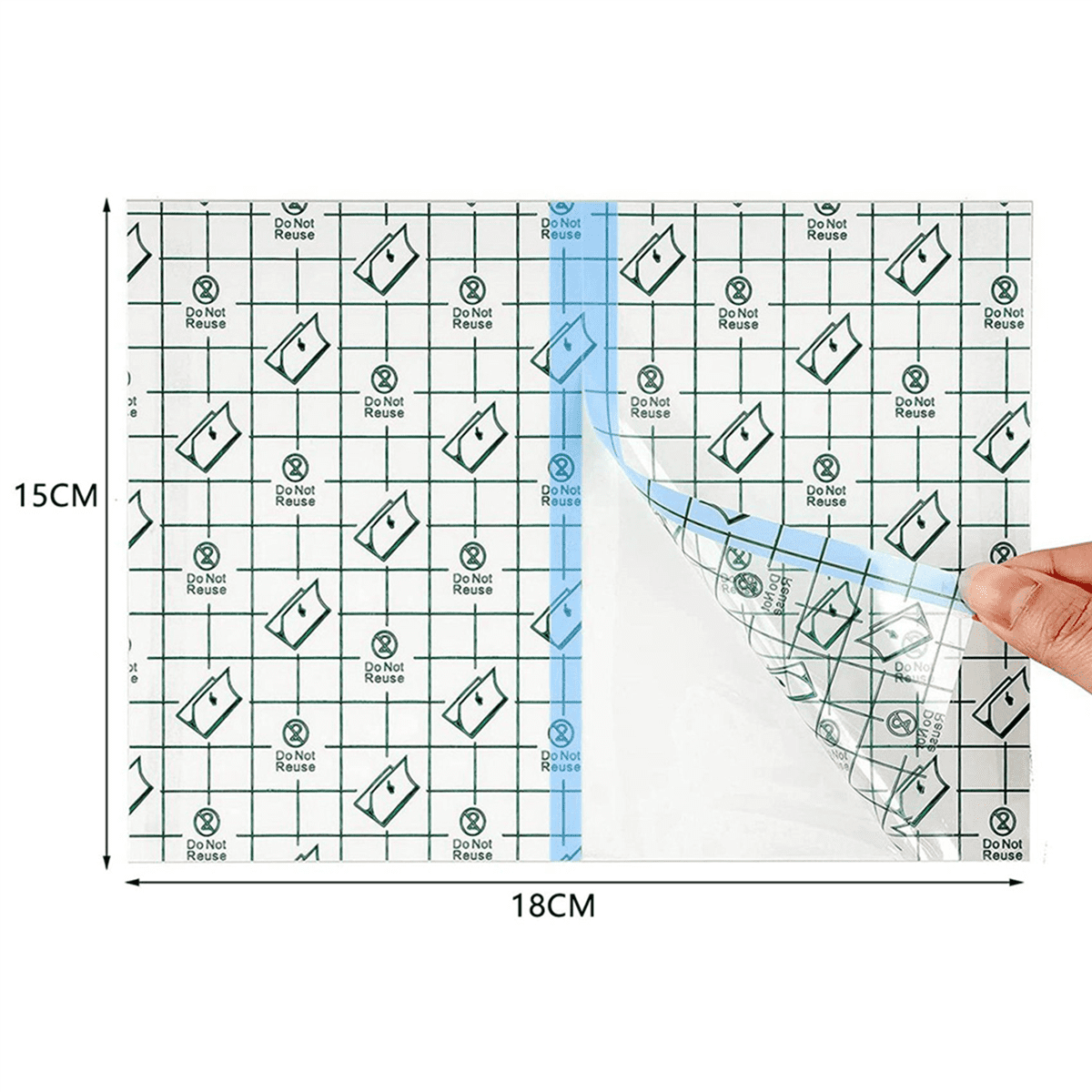 150 Pieces Shower Waterproof Patch Disposable Transparent Stretch Bandage Shield Cover for Tattoos Swimming Showering