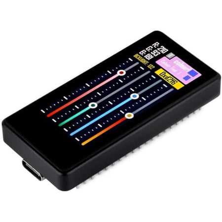 ESP32-S3 AMOLED Display Development Board with 1.91 Inch Screen, 240x536 Resolution, Dual-Core Processor, Wi-Fi, BLE 5.0, IMU Sensor for IoT and DIY Electronics Projects SKU-28871