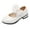 White, variant on Gubotare Dressy Sandals Girl Wide Unisex-Child and Toddler Girls Buckle Slides Sandal (RD2,11.5)