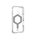 thumbnail image 5 of UAG iPhone 16 Case 6.1" Plyo - Compatible with MagSafe Charging Rugged Slim Anti-Yellowing Transparent Clear Shockproof Military Grade Protective Cover, Ice/Silver, 5 of 6