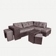 thumbnail image 2 of Sala esquinera Modular  Barcelona, Atlas del Descanso 5 piezas incluye baul, gris, 2 of 7