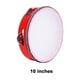 thumbnail image 5 of Pandereta de Madera Greeniant Instrumento Musical Color Rojo 10 pulgadas, 5 of 6