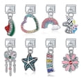thumbnail image 2 of Hapiship-abalorio italiano de 9mm Con forma de corazón, estrella, Luna, unicornio, flor, búho, mariposa, abalorio, fabricación de joyería, DJ048, 2 of 4