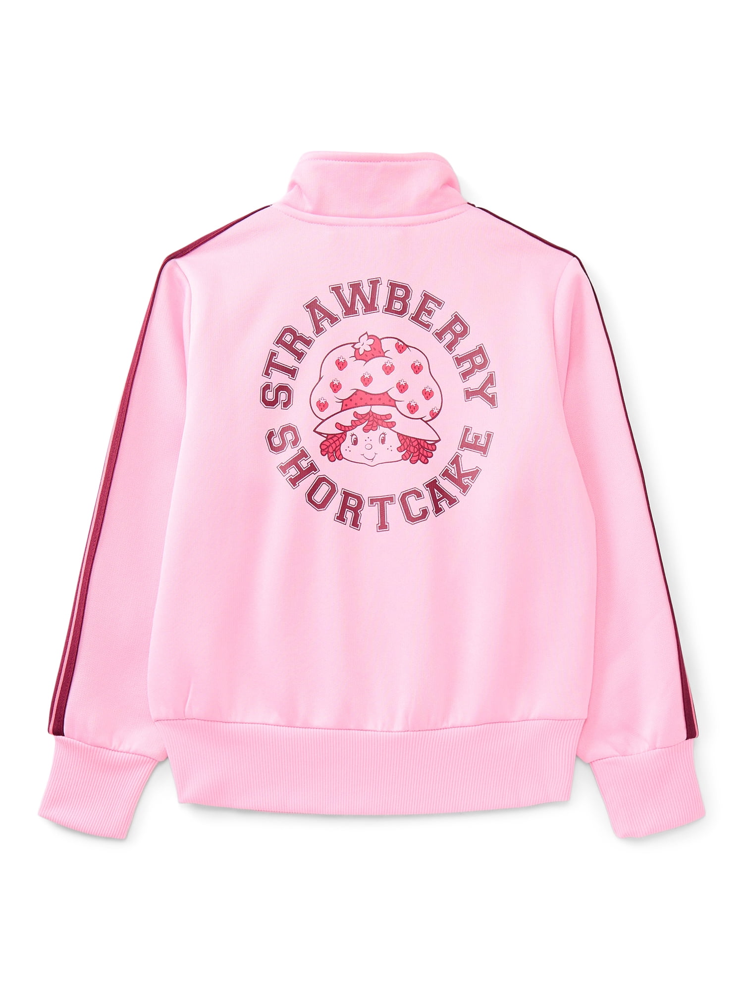Strawberry Shortcake Girls Graphic Zip Track Jacket, Midweight, Sizes 4-16