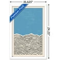 thumbnail image 3 of Geometric - Blue Wall Poster, 14.725" x 22.375", Framed, 3 of 3