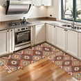 thumbnail image 3 of Kitchen Rugs Sets Of 2,Colorful Geometric Triangle Diamond Pattern Anti Fatigue Kitchen Mat Rugs Non Slip Washable,Decorative Kitchen Floor Mats for Kitchen,Sink,Laundry,17"X47", 3 of 5