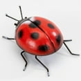 thumbnail image 2 of Bits and Pieces Garden Ladybug Red Metal Sculpture, 2 of 5