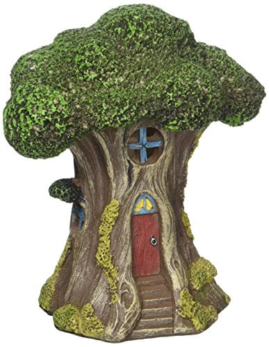 Midwest Design Fairy Garden LED Treehouse-6" 